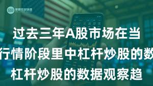 过去三年A股市场在当前结构性行情阶段里中杠杆炒股的数据观察趋